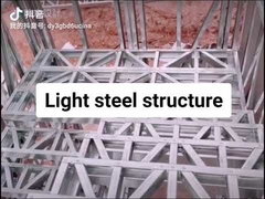 Prefabricated house building by light gauge steel